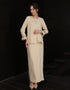 BAJU KURUNG KEDAH DANIELA (CREAM)